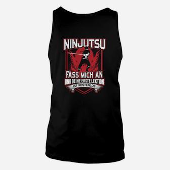 Ninjutsu Unisex TankTop Erste Lektion Kostenlos, Witziges Kampfkunst Tee - Seseable