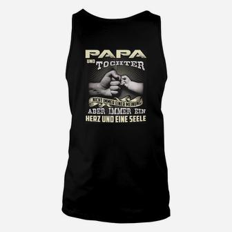 Papa und Tochter Verbundenheit Unisex TankTop, Herz&Seele Motiv - Seseable