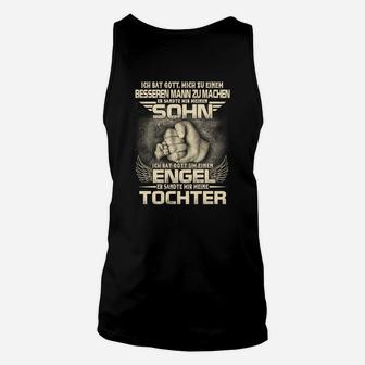 Personalisiertes Eltern-Kind-Unisex TankTop, Engelsflügel & Spruch - Seseable