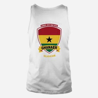 Ghanaer Wappen Herren Unisex TankTop, Stolz Ghana Motiv - Seseable