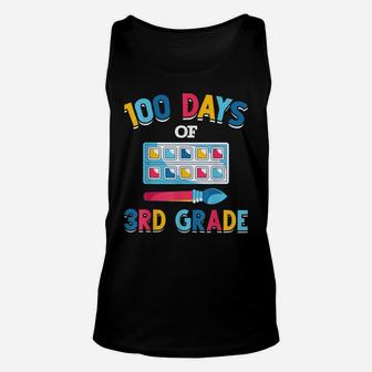 100 Days Of 3Rd Grade Funny Student Gift 100 Days Of School Unisex Tank Top | Crazezy UK