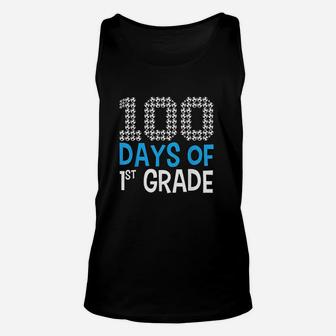 100 Days Of First Grade Soccer Sport 100th Day Of School Unisex Tank Top - Thegiftio UK