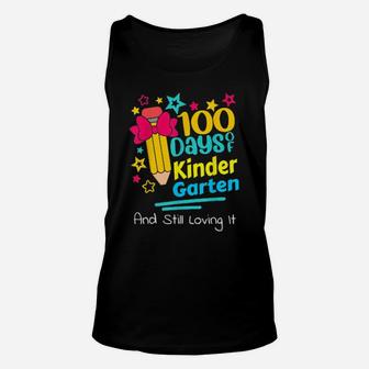 100 Days Of Kindergarten And Still Loving It Teachers Unisex Tank Top - Monsterry UK