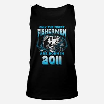 10Th Birthday 10 Years Old Funny Fishing Since 2011 Unisex Tank Top | Crazezy