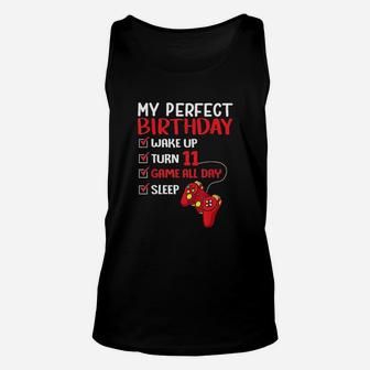 11Th Perfect Birthday Gaming 11 Years Old Unisex Tank Top | Crazezy