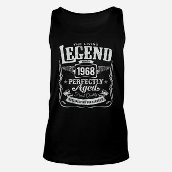 1968 Birthday Gift Vintage The Living Legend 51 Years Old Unisex Tank Top | Crazezy