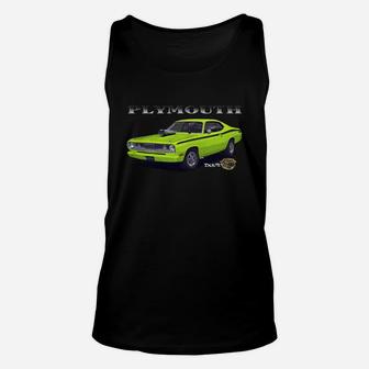 1970 Plymouth Duster Two Sided Unisex Tank Top - Thegiftio UK