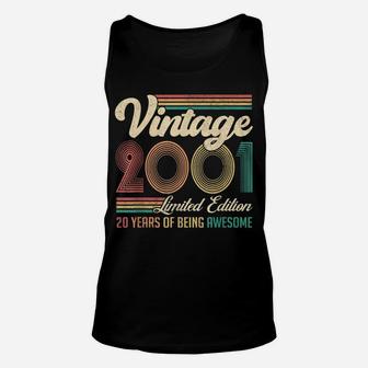 20 Years Old 20Th Birthday Gift Born In 2001 Gifts Men Women Unisex Tank Top | Crazezy CA