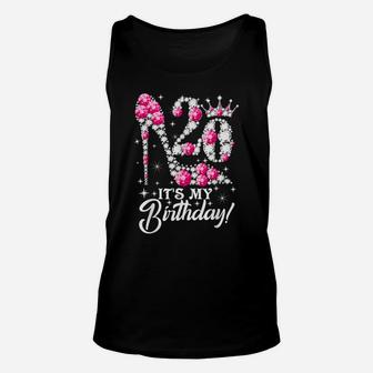 20 Years Old It's My 20Th Birthday Funny Pink Diamond Shoes Unisex Tank Top | Crazezy AU