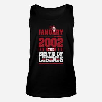 2002 The Birth Of Legends Fun Gift For 18 Yrs Years Old 18Th Sweatshirt Unisex Tank Top | Crazezy DE