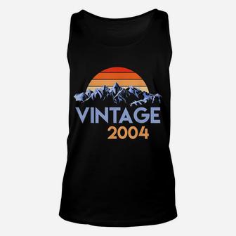 2004 Vintage Shirt 15Th Birthday Gift 15 Years Old Retro Unisex Tank Top | Crazezy DE