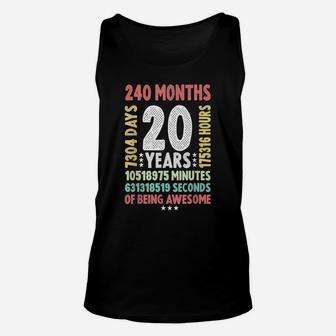 20Th Birthday 20 Years Old Vintage Retro - 20 Yr Old Unisex Tank Top | Crazezy