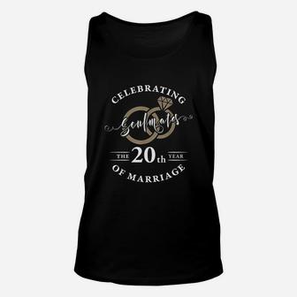 20Th Wedding Anniversary 20 Years Of Marriage Gift Unisex Tank Top | Crazezy CA