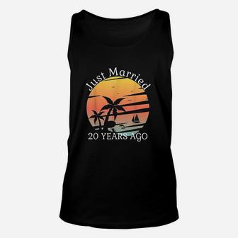 20Th Wedding Anniversary Cruise Just Married 20 Years Gift Unisex Tank Top | Crazezy