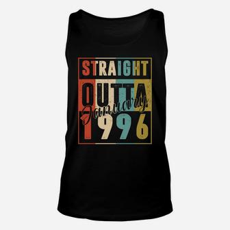 25 Years Old Retro Birthday Gift Straight Outta January 1996 Unisex Tank Top | Crazezy