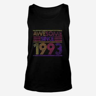 28Th Birthday Gifts Awesome Since 1993 Unisex Tank Top | Crazezy UK