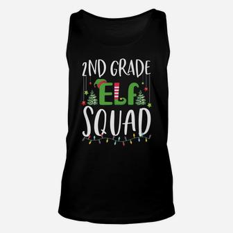 2Nd Grade Elf Squad Funny Teacher And Student Christmas Gift Unisex Tank Top | Crazezy