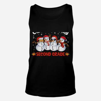 2Nd Teacher Christmas Chillin With My Second Grade Snowmies Unisex Tank Top | Crazezy