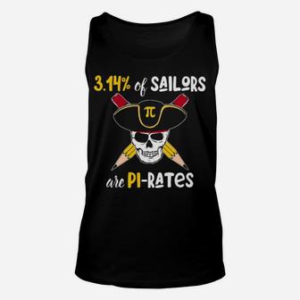 3 14 Of Sailors Are Pi Rates Unisex Tank Top - Monsterry AU
