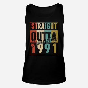 30 Years Old Retro Birthday Gift Straight Outta January 1991 Unisex Tank Top | Crazezy DE