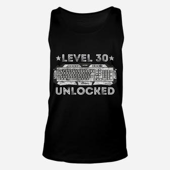 30Th Gamer Birthday Men's Level 30 Complete 30 Years Unisex Tank Top | Crazezy CA