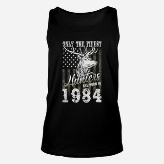 37Th Birthday Gift For 37 Year Old Deer Hunter Hunting 1984 Unisex Tank Top | Crazezy DE