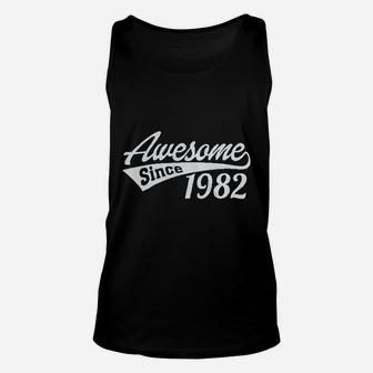 39Th Birthday Awesome Since 1982 Unisex Tank Top | Crazezy