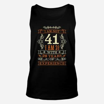 41St Birthday Man Woman 41 Year Old Gift Unisex Tank Top | Crazezy