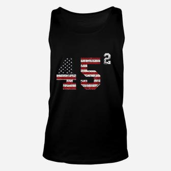 45 Squared Pro 2 Terms Usa Flag Unisex Tank Top | Crazezy UK