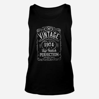 47Th Birthday Gift Vintage 1974 Top Notch Perfection Unisex Tank Top | Crazezy