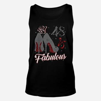 48 And & Fabulous 1973 48Th Birthday Gift Tee For Womens Unisex Tank Top | Crazezy UK