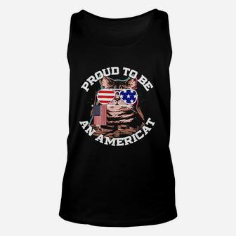 4Th Of July Cat Unisex Tank Top | Crazezy