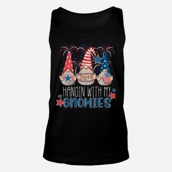 4Th Of July Gnomes Hangin' With My Gnomies Summer July 4Th Sweatshirt Unisex Tank Top | Crazezy