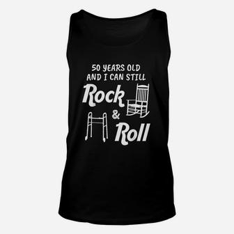 50Th Birthday Rock And Roll Unisex Tank Top | Crazezy