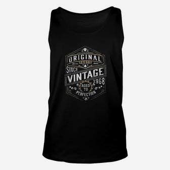 53Rd Birthday For Men Vintage 1968 Aged To Perfection Unisex Tank Top | Crazezy