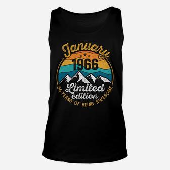 56 Year Old - January 56Th Birthday Shirts For Men Women Unisex Tank Top | Crazezy DE