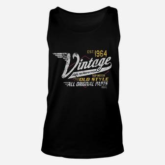 57Th Birthday Gift Vintage 1964 Aged To Perfection Unisex Tank Top | Crazezy UK