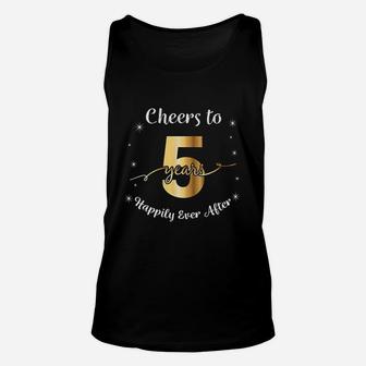 5Th Wedding Anniversary Gift For Couples 5 Years Married Unisex Tank Top | Crazezy