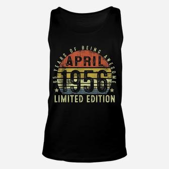 65 Years Old 65Th Birthday Decoration April 1956 Unisex Tank Top | Crazezy AU