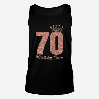 70 Years Old 70Th Birthday For Women Queen 70 & Fabulous Unisex Tank Top | Crazezy DE