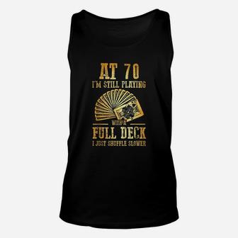 70Th Birthday Gift 70 Year Old Cards Unisex Tank Top | Crazezy AU