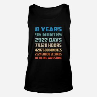 8 Years Old Being Awesome Unisex Tank Top | Crazezy DE