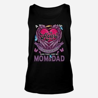 A Big Piece Of My Heart Lives In Heaven They Are Mom & Dad Unisex Tank Top | Crazezy