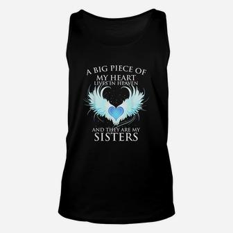 A Big Piece Of My Heart Lives In Heaven Unisex Tank Top | Crazezy