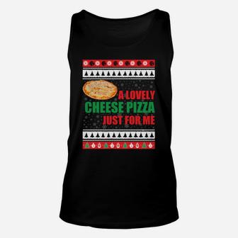 A Lovely Cheese Pizza Just For Kevin Funny Alone Home Sweatshirt Unisex Tank Top | Crazezy