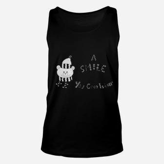 A Smile Is The Prettiest Thing You Can Wear Unisex Tank Top - Monsterry AU