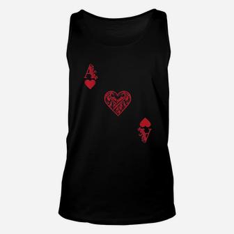 Ace Of Hearts Unisex Tank Top | Crazezy