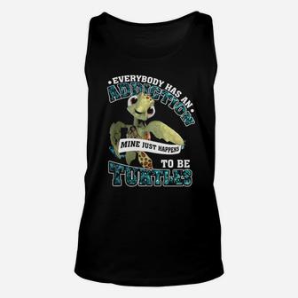 Addiction To Be Turtle Unisex Tank Top - Monsterry DE