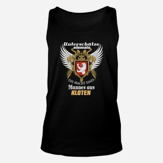 Adler Spruch Herren Unisex TankTop Macht eines Mannes aus Klötze, Schwarzes Tee - Seseable