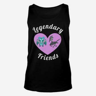 Adopt Me Legendary Friends Shadow Dragon And Frost Dragon Unisex Tank Top | Crazezy